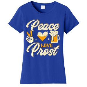 Cute Oktoberfest Costume Peace Love Prost Prost Humor Women's T-Shirt