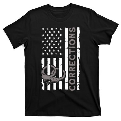 Correctional Officer Corrections Thin Silver Line T-Shirt