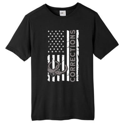 Correctional Officer Corrections Thin Silver Line Tall Fusion ChromaSoft Performance T-Shirt