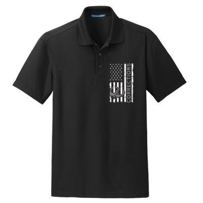 Correctional Officer Corrections Thin Silver Line Dry Zone Grid Polo