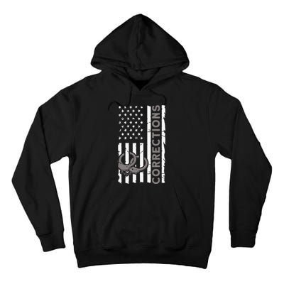 Correctional Officer Corrections Thin Silver Line Tall Hoodie