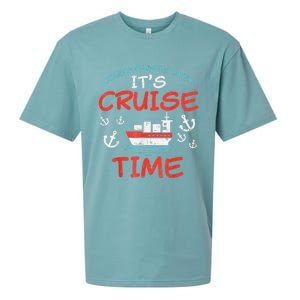 Countdown Over Cruise Time Ship Vacation Trip Cruising Gift Sueded Cloud Jersey T-Shirt