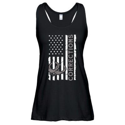 Correctional Officer Corrections Thin Silver Line Ladies Essential Flowy Tank