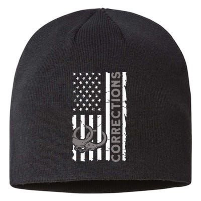 Correctional Officer Corrections Thin Silver Line Sustainable Beanie