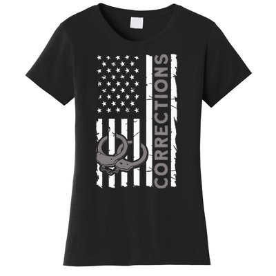 Correctional Officer Corrections Thin Silver Line Women's T-Shirt