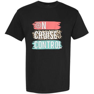 Control On Cruise Leopard Funny Summer Vacation Family Wo Garment-Dyed Heavyweight T-Shirt