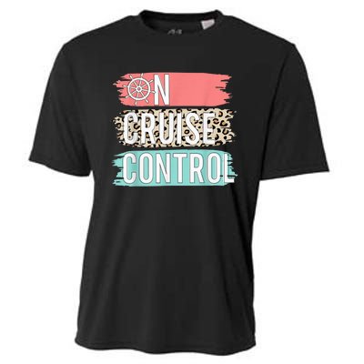 Control On Cruise Leopard Funny Summer Vacation Family Wo Cooling Performance Crew T-Shirt