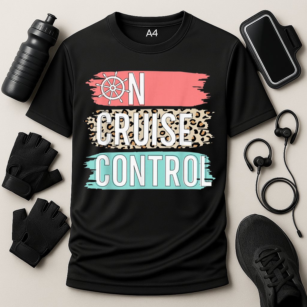 Control On Cruise Leopard Funny Summer Vacation Family Wo Performance Shirt