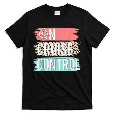 Control On Cruise Leopard Funny Summer Vacation Family Wo T-Shirt