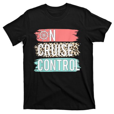 Control On Cruise Leopard Funny Summer Vacation Family Wo T-Shirt