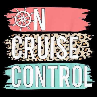 Control On Cruise Leopard Funny Summer Vacation Family Wo T-Shirt