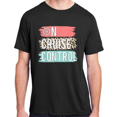 Control On Cruise Leopard Funny Summer Vacation Family Wo Adult ChromaSoft Performance T-Shirt