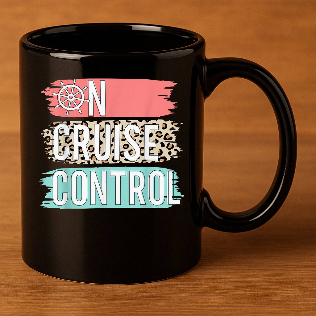 Control On Cruise Leopard Funny Summer Vacation Family Wo 11oz C Handle Ceramic Mug