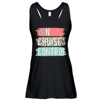 Control On Cruise Leopard Funny Summer Vacation Family Wo Ladies Essential Flowy Tank