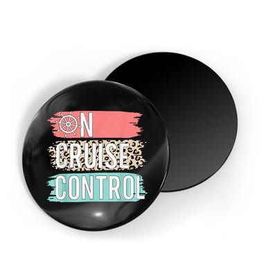 Control On Cruise Leopard Funny Summer Vacation Family Wo Magnet