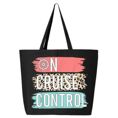 Control On Cruise Leopard Funny Summer Vacation Family Wo 25L Jumbo Tote