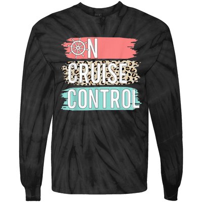 Control On Cruise Leopard Funny Summer Vacation Family Wo Tie-Dye Long Sleeve Shirt