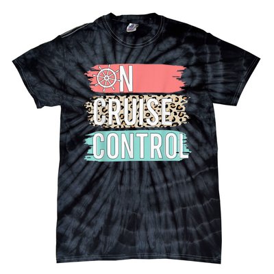 Control On Cruise Leopard Funny Summer Vacation Family Wo Tie-Dye T-Shirt