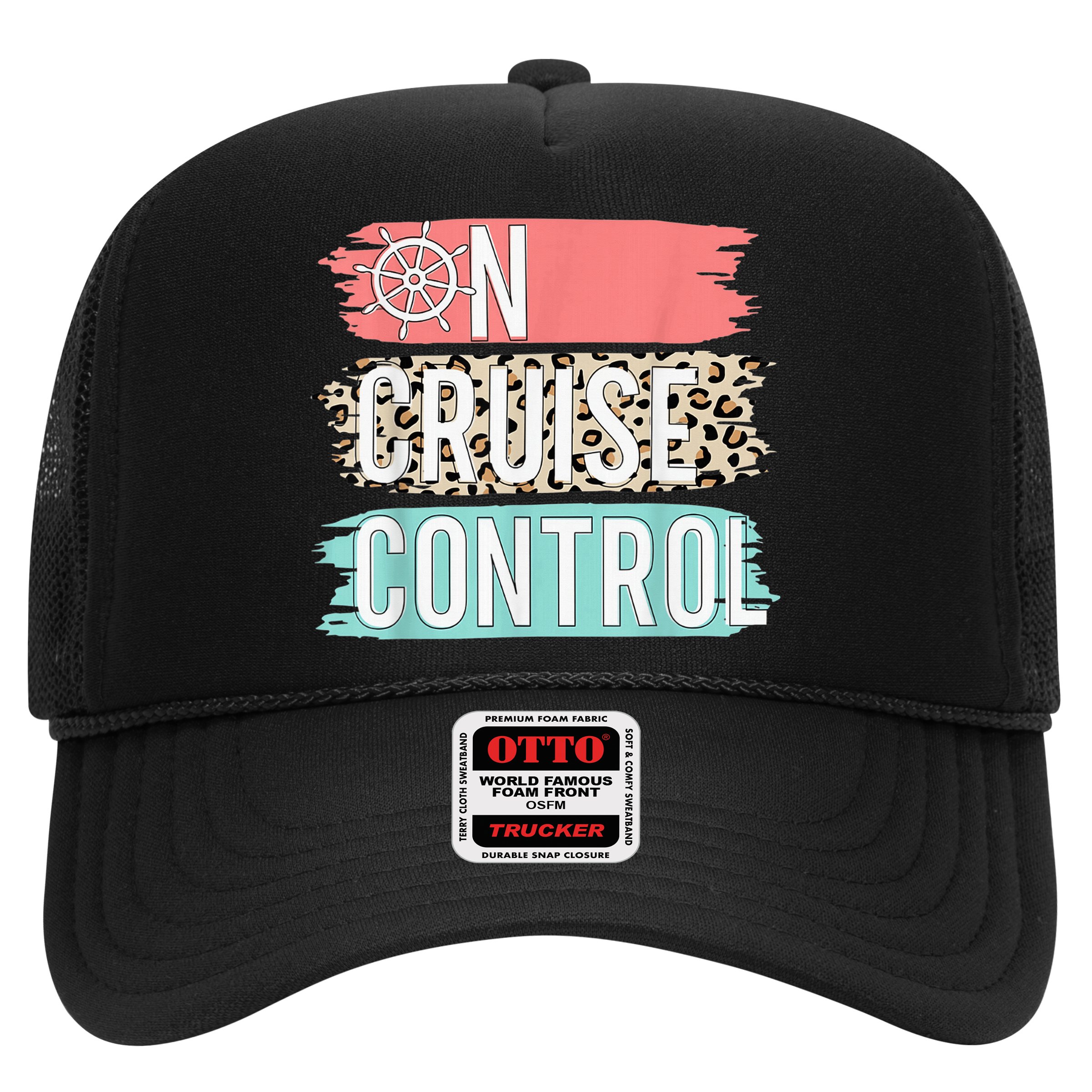 Control On Cruise Leopard Funny Summer Vacation Family Wo Hat