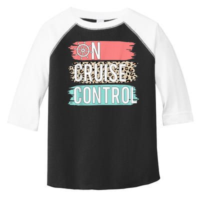 Control On Cruise Leopard Funny Summer Vacation Family Wo Toddler Fine Jersey T-Shirt