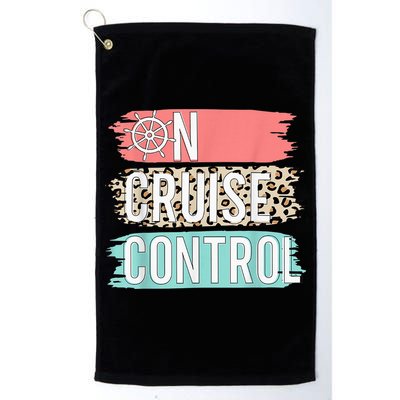 Control On Cruise Leopard Funny Summer Vacation Family Wo Golf Towel