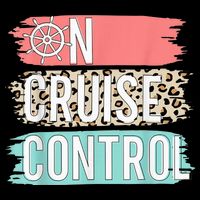 Control On Cruise Leopard Funny Summer Vacation Family Wo Womens T-Shirt