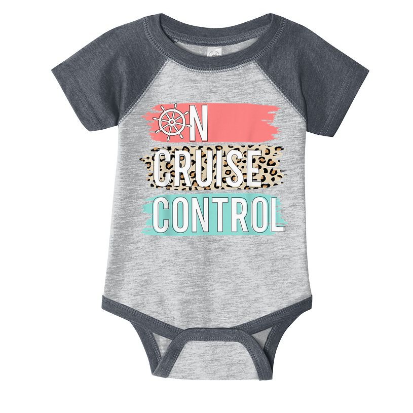 Control On Cruise Leopard Funny Summer Vacation Family Wo Infant Baby Jersey Bodysuit