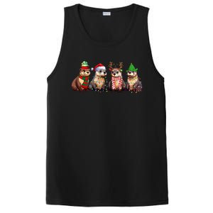 Cute Otter Christmas Pajama Funny Xmas Lights Animals Lover PosiCharge Competitor Tank