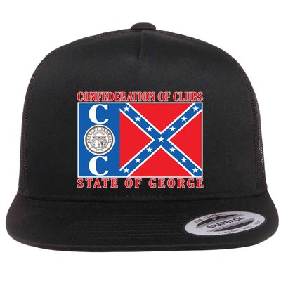 Confederation Of Clubs State Of George Flat Bill Trucker Hat