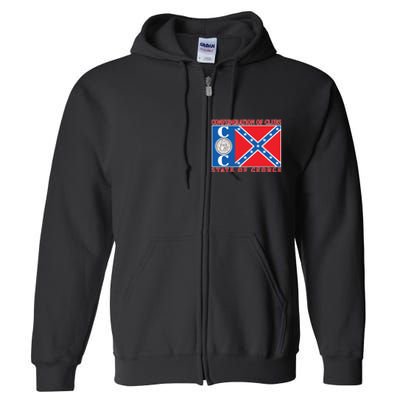 Confederation Of Clubs State Of George Full Zip Hoodie