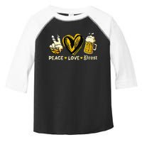 Cute Oktoberfest Costume Peace Love Prost Prost Oktoberfest Toddler Fine Jersey T-Shirt