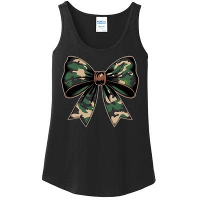 Camouflage Old Camo Bow Camo Coquette Bow Hunting Ladies Essential Tank