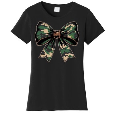 Camouflage Old Camo Bow Camo Coquette Bow Hunting Women's T-Shirt