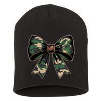 Camouflage Old Camo Bow Camo Coquette Bow Hunting Short Acrylic Beanie