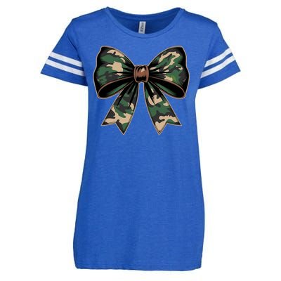 Camouflage Old Camo Bow Camo Coquette Bow Hunting Enza Ladies Jersey Football T-Shirt