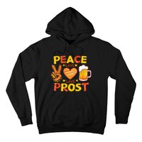 Cute Oktoberfest Costume Peace Love Prost Prost Oktoberfest Hoodie