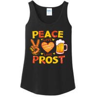 Cute Oktoberfest Costume Peace Love Prost Prost Oktoberfest Ladies Essential Tank