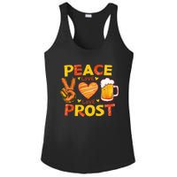 Cute Oktoberfest Costume Peace Love Prost Prost Oktoberfest Ladies PosiCharge Competitor Racerback Tank