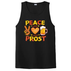 Cute Oktoberfest Costume Peace Love Prost Prost Oktoberfest PosiCharge Competitor Tank