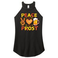 Cute Oktoberfest Costume Peace Love Prost Prost Oktoberfest Women's Perfect Tri Rocker Tank