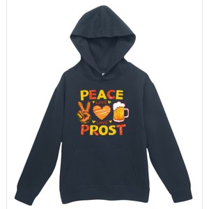 Cute Oktoberfest Costume Peace Love Prost Prost Oktoberfest Urban Pullover Hoodie