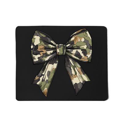 Camouflage Old Camo Bow Camo Coquette Bow Hunting Women Girl Mousepad