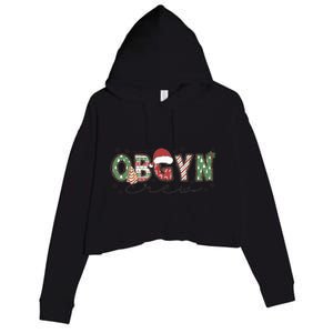 Christmas Obgyn Crew Obgyn Nurse Ultrasound Nurse Crew Gift Crop Fleece Hoodie