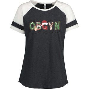 Christmas Obgyn Crew Obgyn Nurse Ultrasound Nurse Crew Gift Enza Ladies Jersey Colorblock Tee