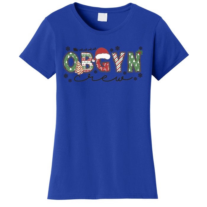 Christmas Obgyn Crew Obgyn Nurse Ultrasound Nurse Crew Gift Women's T-Shirt