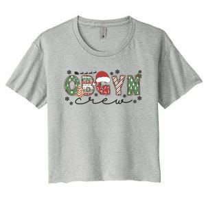 Christmas Obgyn Crew Obgyn Nurse Ultrasound Nurse Crew Gift Women's Crop Top Tee