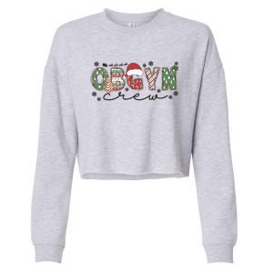 Christmas Obgyn Crew Obgyn Nurse Ultrasound Nurse Crew Gift Cropped Pullover Crew