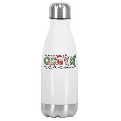 Christmas Obgyn Crew Obgyn Nurse Ultrasound Nurse Crew Gift Stainless Steel Insulated Water Bottle