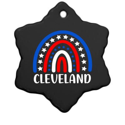 Cleveland Ohio Cool Gift I Love Cleveland Ohio Usa Cool Gift Ceramic Star Ornament