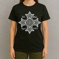 Coptic Orthodox Cross With Jesus Christ The Son Of God T-Shirt